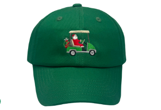 Santa Golf Cart Baseball Hat