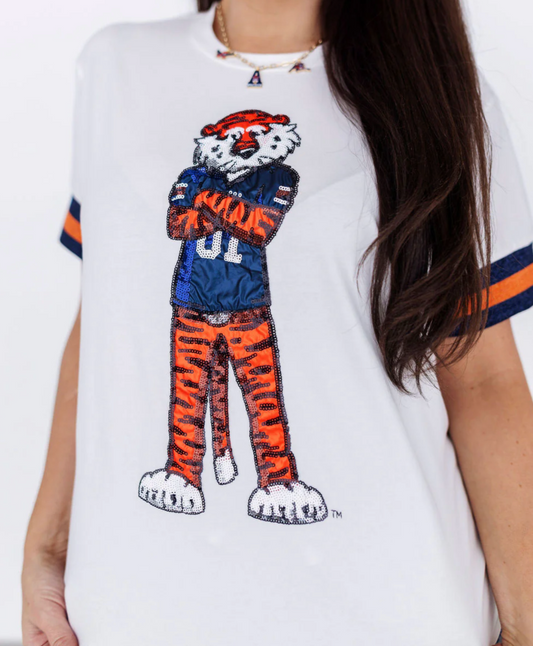 Auburn Sparkle Logo T-Shirt