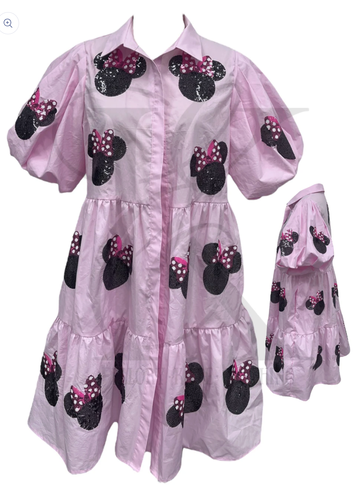 Bow Mouse Sequin Dress